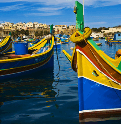 See picturesque Marsaxlokk during a Forte sightseeing tour of Malta